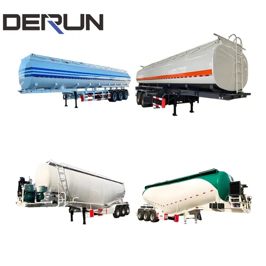 Carbon Aluminum Alloy Stainless Fuel Diesel Crude Oil Petrol Gasoline Liquid Milk Bulk Cement Dry Ash Powder Flour Silo Dust Tank Tanker Semi Trailer Price