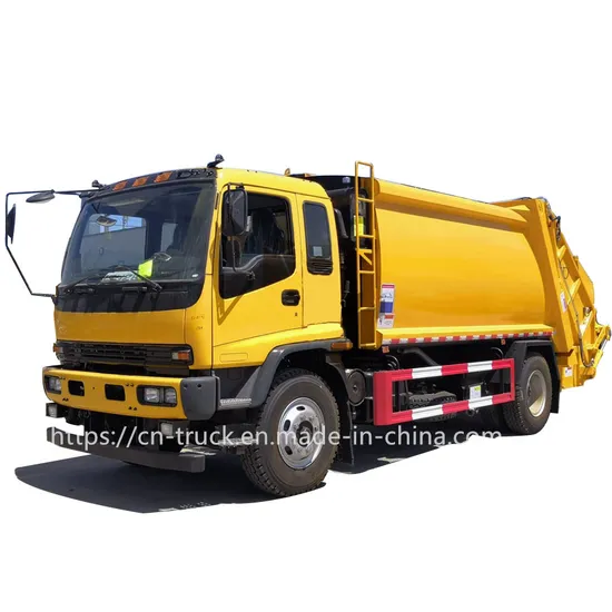 Compression Garbage Collection Compactor Recycling Truck Refuse Garbage Collector Truck Trash Waste Management Garbage Truck