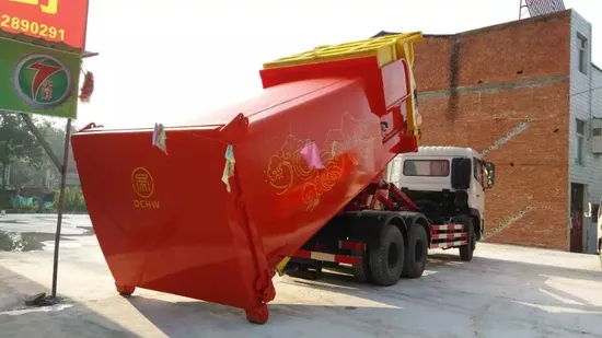 Sinotruck HOWO Arm Roll off Garbage Truck Hook Loader 15ton Hook Lift Truck with Palfinger Lifting System