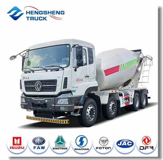 High-Performance Dongfeng Cummins 375 HP 8X4 Concrete Mixer Truck