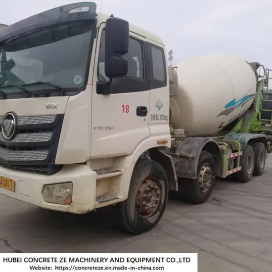 Used Foton Loxa 12cbm Cement Mixer Truck 8*4 Truck Mounted Mixer