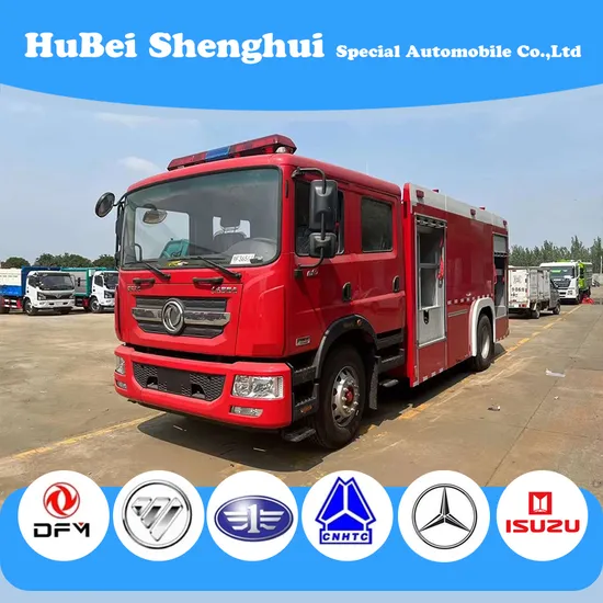 Heavy Duty Dongfeng 6ton Emergency Rescue Fire Fighting Truck Wanter Tank Truck