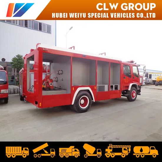 4X2 7000liters 7m3 Isuzu Foam Fire Truck for Chemical Plant Power Plant Rescue