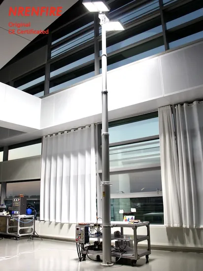 Fire Truck Mounted Pneumatic Telescopic Mast Light Tower-6m Height (7.5m, 9m, 12m available)