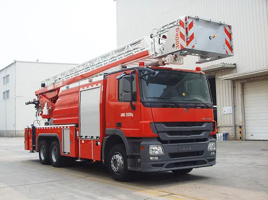 Official 32m Elevating Aerial Work Platform Fire Truck Dg32c for Sale