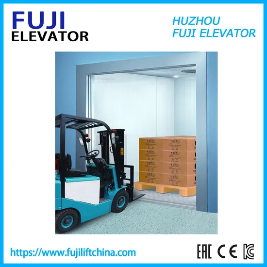 FUJI 3000kg Passenger Cargo Warehouse Freight Elevator with Good Quality Vvvf Control