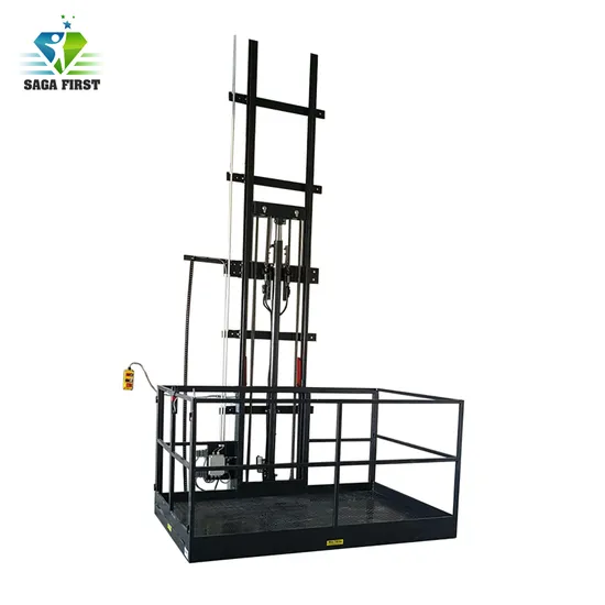 Workshop Used Single Guard Cargo Goods Elevator Lift