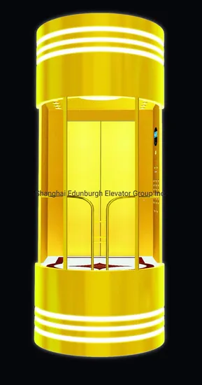 Edunburgh Brand Panoramic Lift, Luxury Gold Color Etched, Suitable for Square, Mall