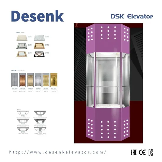 Beautiful Sightseeing Elevator Glass Passenger Elevator Panoramic Elevator for Office Buildings
