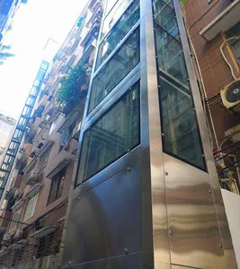400kg Glass Home Passenger Elevator Sightseeing Elevator Lift for Building