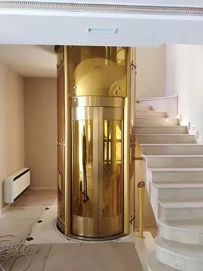 Gearless Residential Home House Small Villa Glass Passenger Elevator Lift Price Home Elevator China Wholes