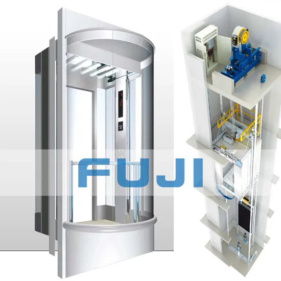 FUJI Outdoor Lift Elevator with Hotel Building