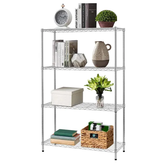 4 Layers Stainless Steel Multiple Shelving with Wheels for Medical Resist Corrosion