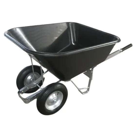 Wh9800 2 Wheel Wheelbarrow, Wheel Barrow, for Garden Construction Building, with Steel Framed, 16X4 Inch Pneumatic Wheel
