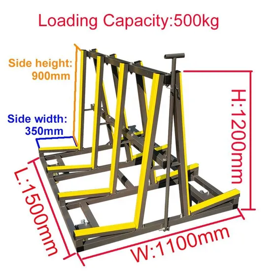 Transportation and Storage of Glass and Profiles - Type a Structural Handcart Glass Trolley