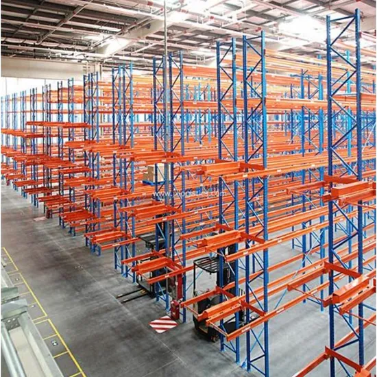 Heavy Duty Vna Storage Pallet Rack with Three-Way Forklift Equipped