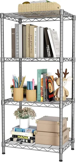 Stainless Steel Wire Shelves with Rolling Design for Flexible Organization