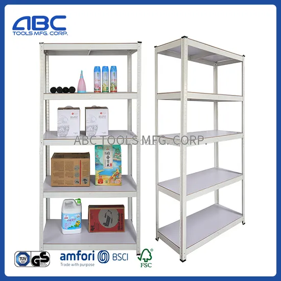 5 Tiers/Layer Heavy Duty Galvanized Metal Supermarket Store Shelves