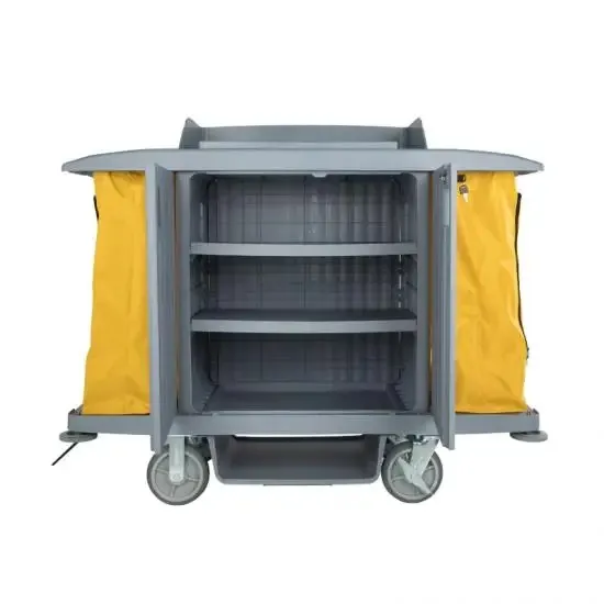 Hotel Supply Plastic Products Cleaning Tool Trolley Laundry Trolley