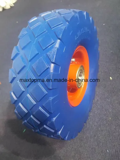 Qingdao China 350-4 PU Foam Hand Trolley Wheel