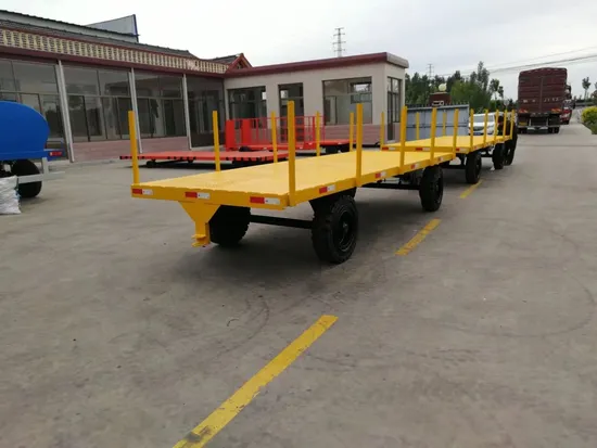 Hydraulic Tandem Trailer Stainless Steel Material Tractor Tandem Axle Hydraulic Trailer Tandem Dumping Trailer