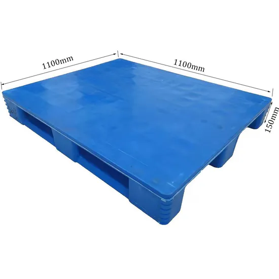 China Factory Hygienic Flat Surface Water Resistant Colsed Pipe Reinforced Heavy Duty 3 Runners Welded Plastic Pallet