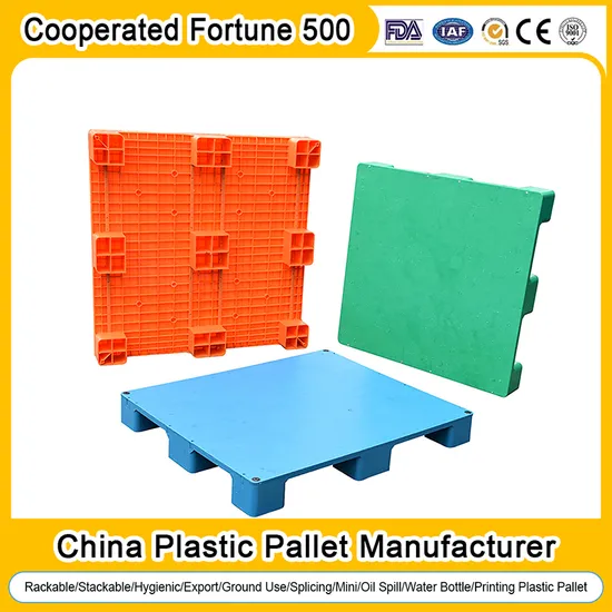 Euro Export Custom Color Transport Recycled Heavy Duty Vented Storage HDPE Injection Welding Flat Plastic Storage Pallet 1150*1150 Industry Supplier for Sale