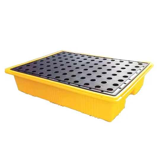 HDPE Plastic Oil Tabletop Spill Control Containment Tray for Laboratory Chemical Liquid Storage Leakproof