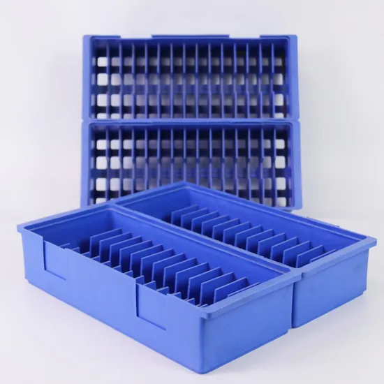 High Quality Durable Plastic Spliceable Hardware Parts Compartment Crate with Dividers
