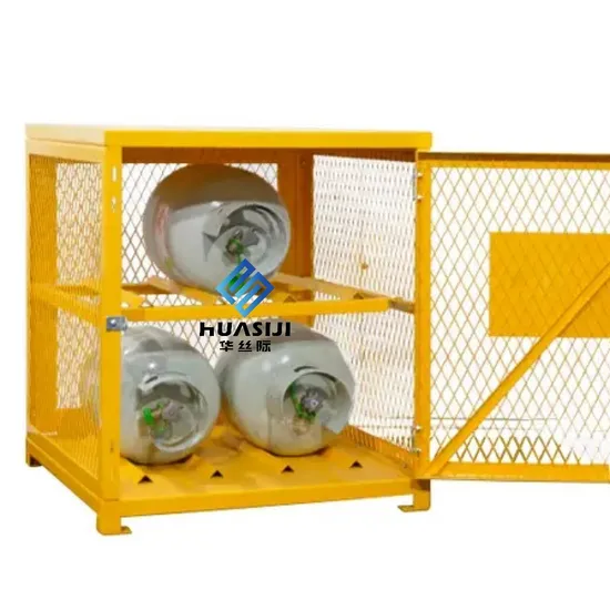 Hsj Heavy Duty Surprise Price Popular Gas Bottle Storage Cage Gas Cylinder Storage Cage Gas Bottle Safety Cage for 4 X 47kg Cylinders Metal Bottle Cage