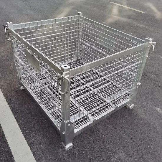HDG Flexible Stacking Metal Storage Cage Pallet with Factory Price