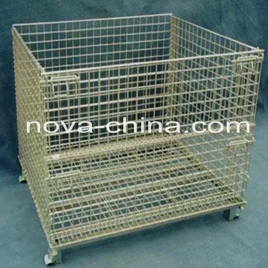 Storage Steel Foldable Mesh Box Pallet Cage