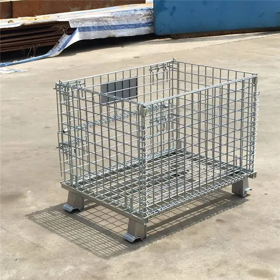 Industrial Collapsible Metal Welded Wire Mesh Container for Bulk Container Storage