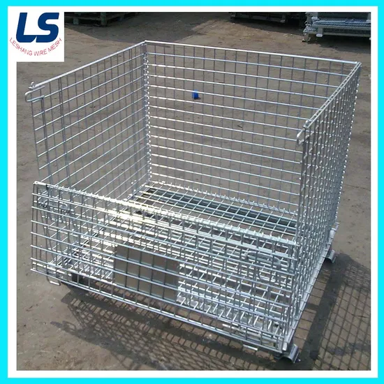 Collapsible Wire Mesh Cage Container for Storage