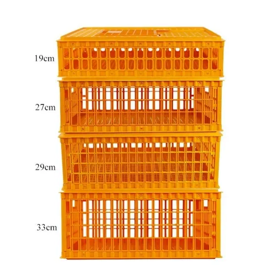 Poultry Multicolor Plastic Transport Basket Adult Chicken/Duck/Goose Chicken Coop Battery Cages for Poultry Chicken Layer