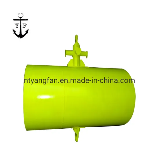 Marine Steel Floating Polyurea Cylindrical Mooring Buoy