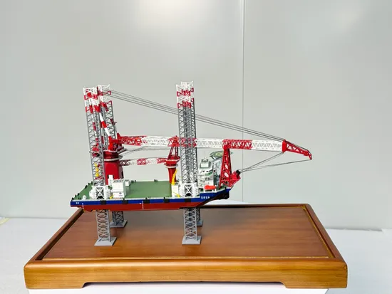 1600t Wind Power Installation Vessel Scale Model Buildings Maquette Model Super Model