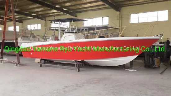 Yamane Yacht 8.50m Hot Sale Center Console T-Top Fiberglass Fishing Boat
