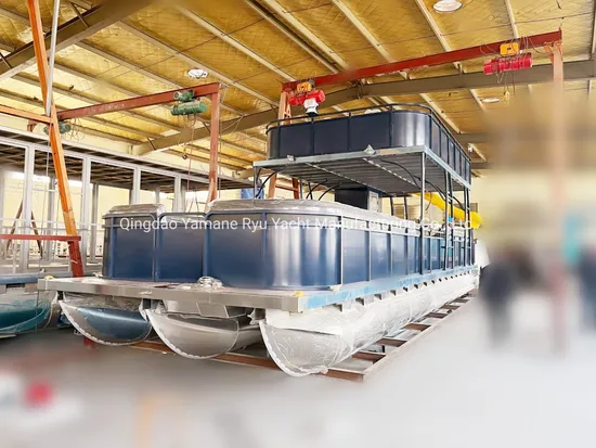 30FT Inflatable Double Deck Pontoon Boat Aluminum