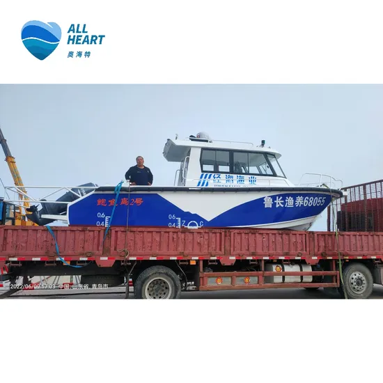 2023 8m/26FT Cheaps Aluminum Patrol Boats Cabin Boat for Sale