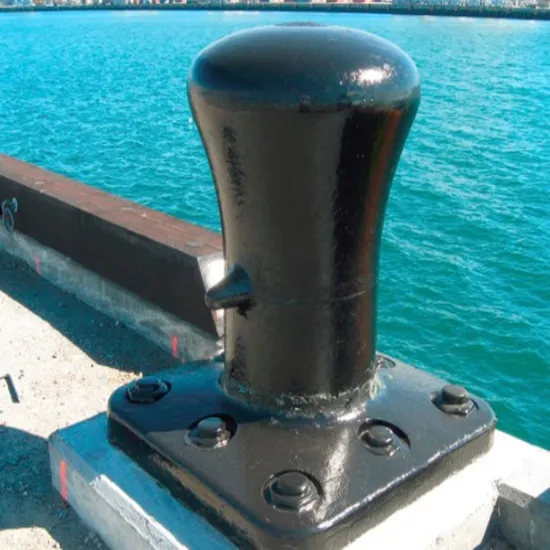 Dock Mounted Tee Head Bollard for Marine Cast Iron Bollard Cleat