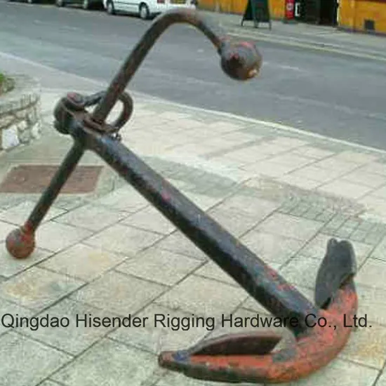 Admiralty Anchor, Black Painted, Japan Stockless Anchor, Delta Hhp Anchor