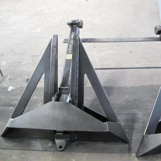 Black Painting 6000kg Fabrication Delta Anchor with ABS for Vessel