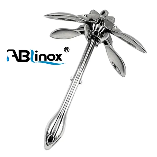 Custom Stainless Steel Anchor Lost Wax Casting Boat Anchor Kayak Anchor Marine Hardware with Casting Service