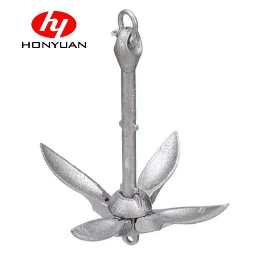8kg Manifish-Made Hot Dipped Galvanized Folding Anchor River Boat Kayak Winch Folding Grapnel Anchor