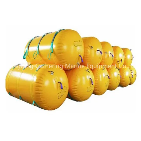 Cylindrical Salvage Pontoons Salvage Buoyancy Aid Airbags