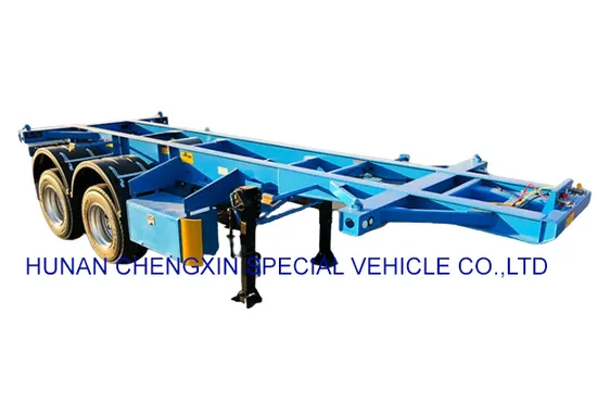 3 Axles 20 40FT Container Skeleton Semi Trailer Container Chassis Trailer