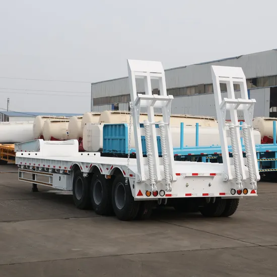 Chassis 60 Ton 3 Axles Lowboy Lowbed Low Bed Semi Trailers