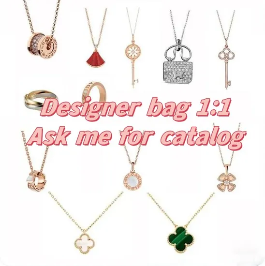 Luxury Ins Fashion Promotional Pearl Necklace Stainless Steel Metal Bracelet Branded Designer Wholesale Ring Replica Online Store 1: 1 Jewelry Earrings Necklace