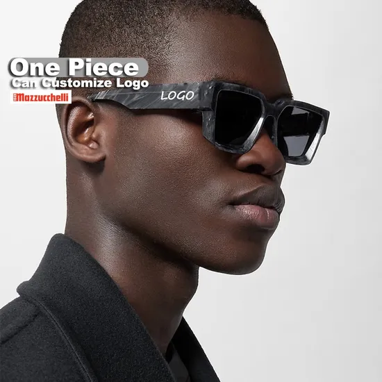 Luxury Quality Trendy Custom Logo Wholesale Tac Polarized Women Men Rectangle Acetate Unisex Sunglasses